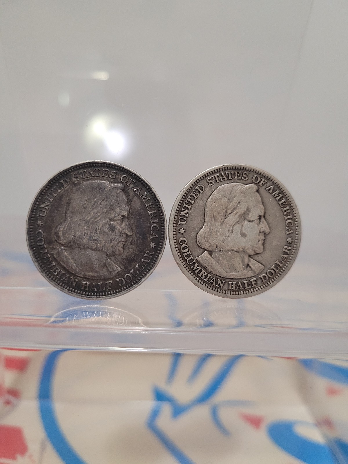 1892 1893 Columbian Exposition Commemorative Half Dollar 50C Coins 90%