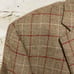 Samuelsohn Tan Red Plaid Wool Cashmere B