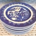 Blue and White Dinner Plates (4)
