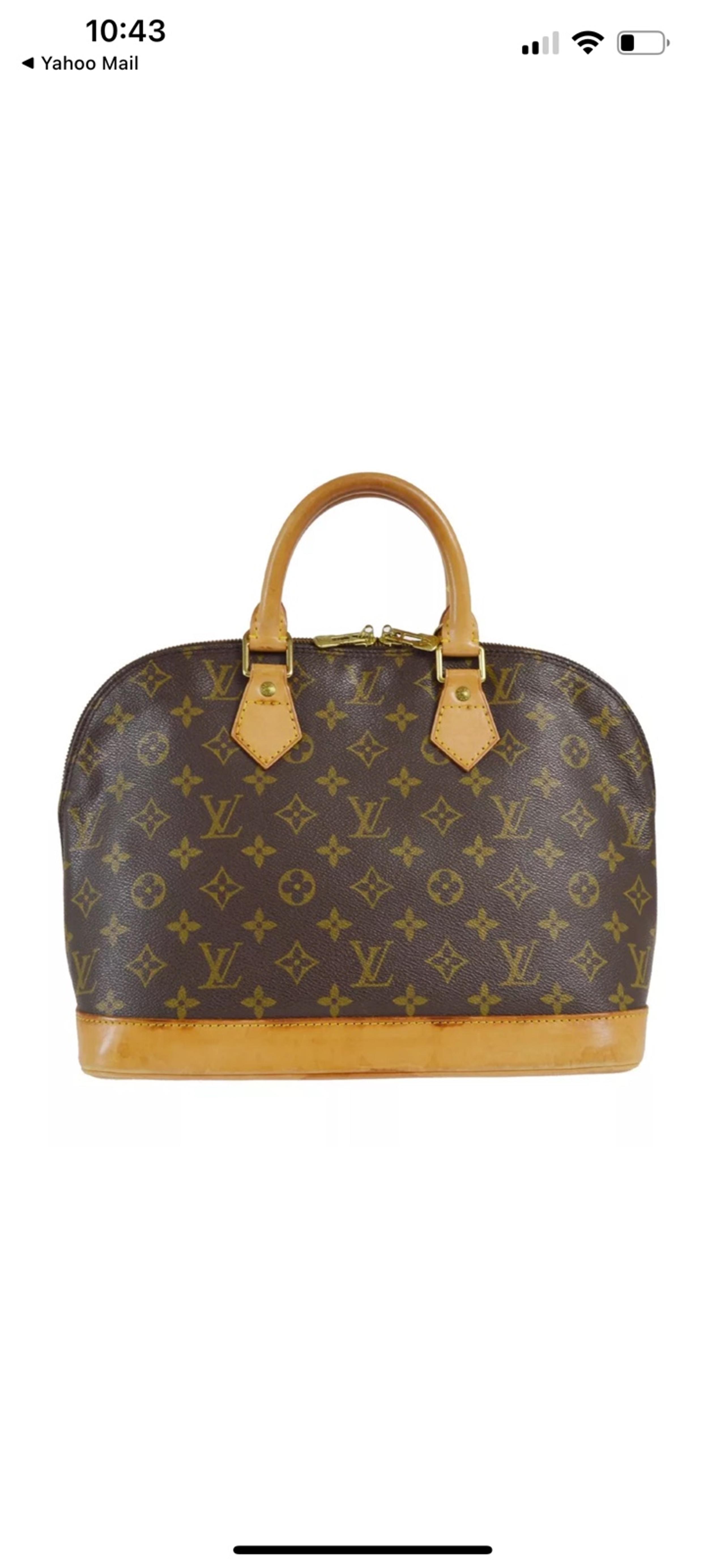 Auth Louis Vuitton Alma PM Satchel