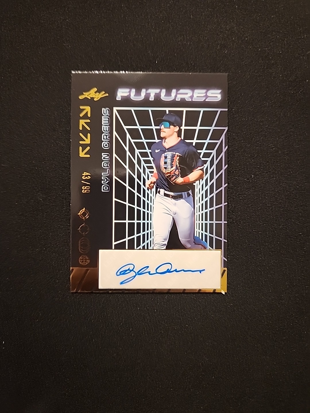 2024 Leaf Multisport Futures Auto Gold Dylan Crews Nationals #'d 43/99