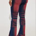 Fashion Nova Enyo Strapless Corset Denim Top (S) / Stretch Flare Jeans (Size: 3)