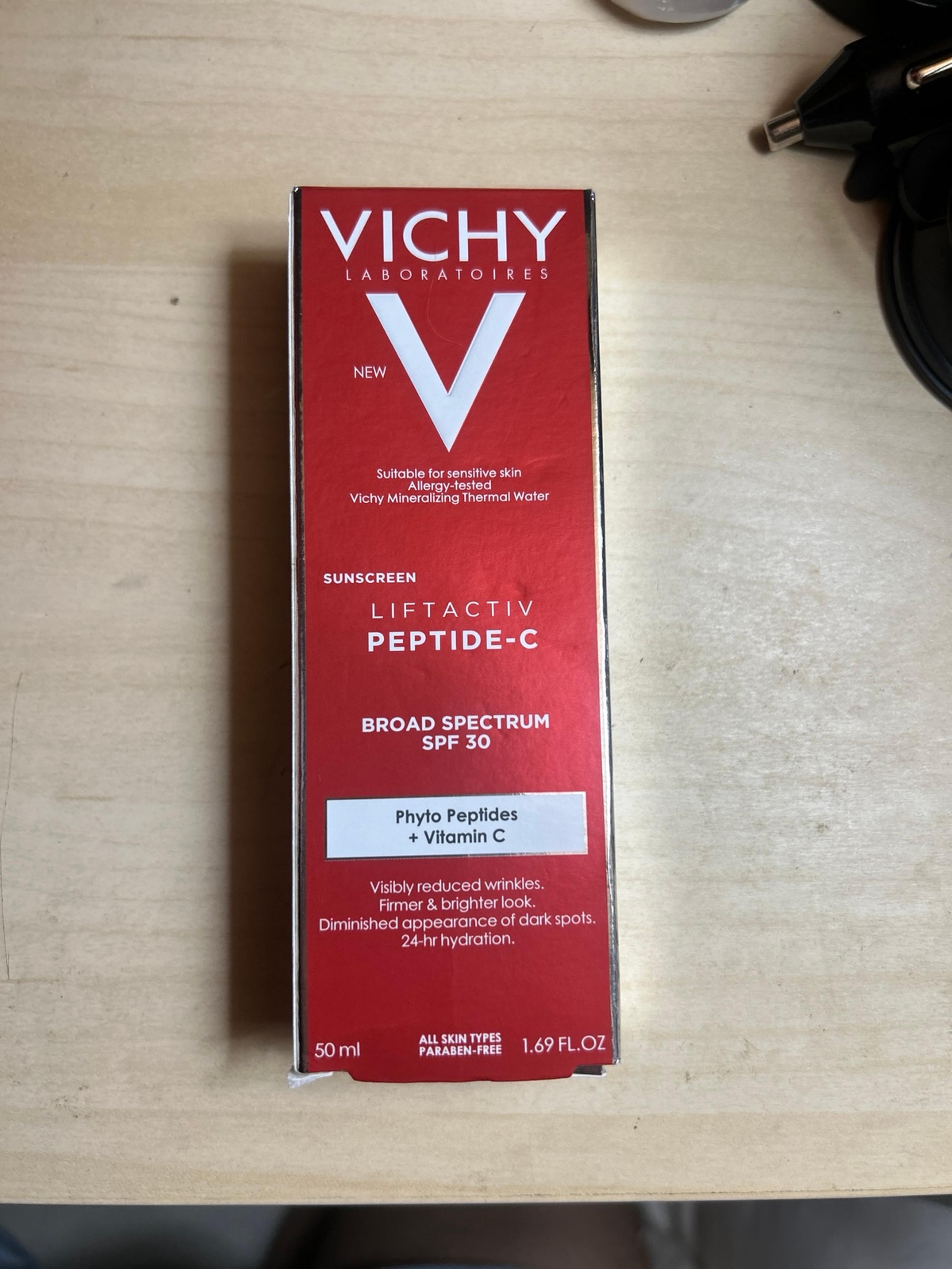 Vichy LIFTACTIV Peptide-C Sunscreen SPF30 1.69oz (50ml)