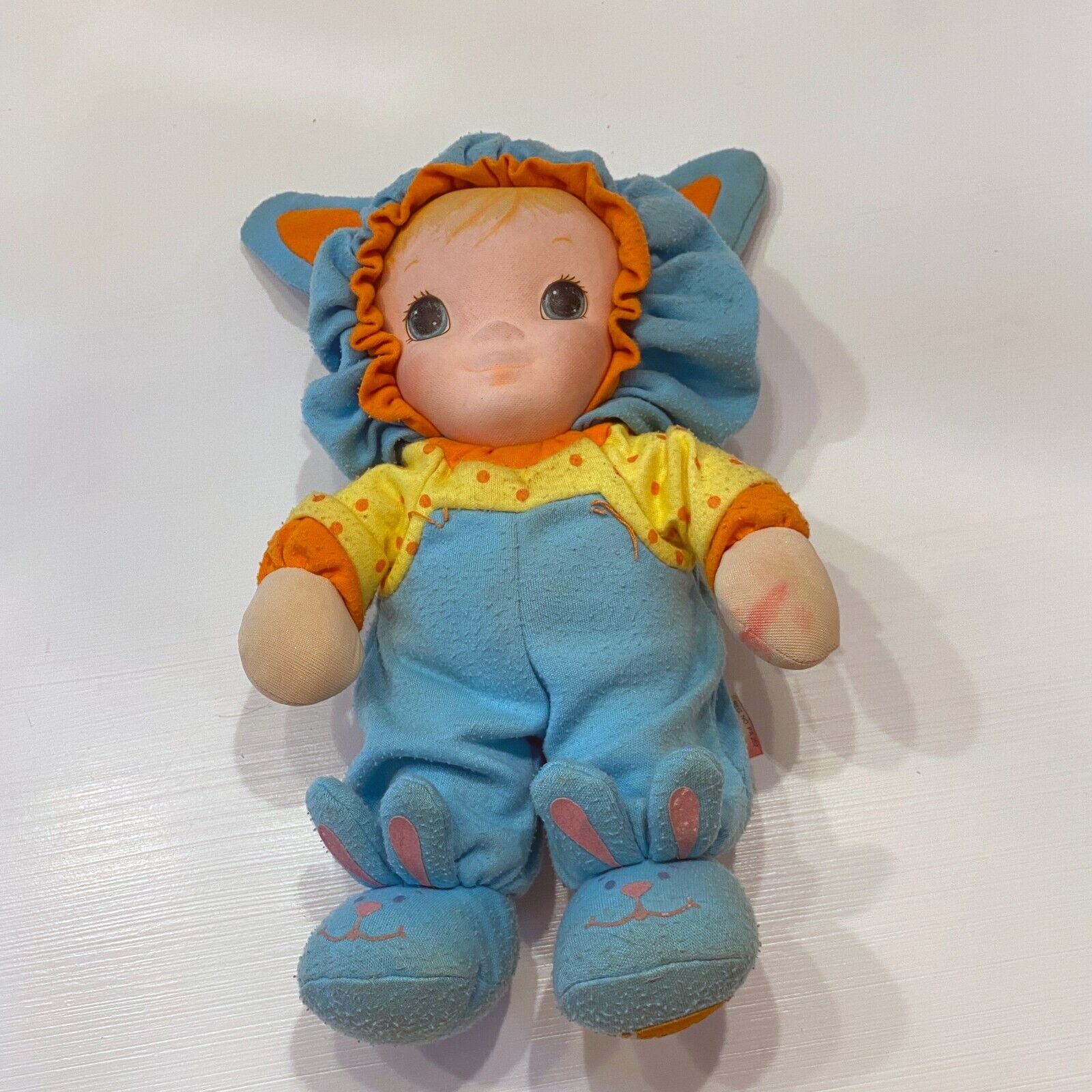 Vintage Original Playskool Jammie Pies Tuck Blue Bunny RabbitDoll 1986