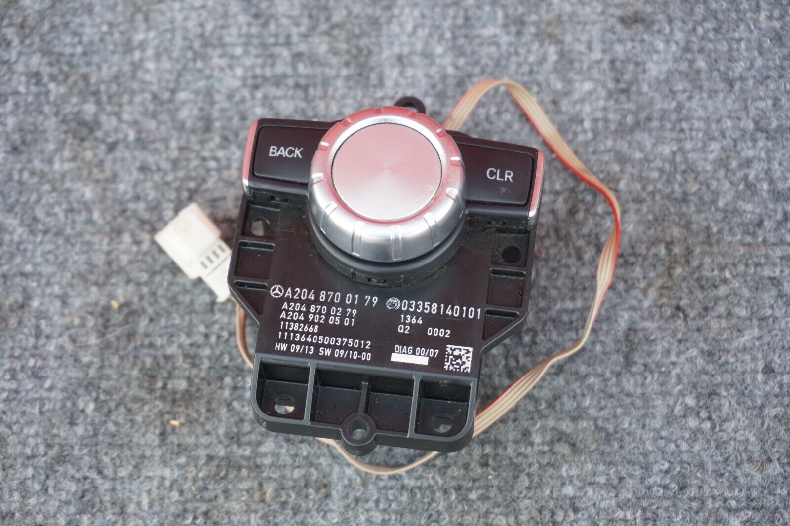 2012-2015 Mercedes W204 C250 C300 Console Head Unit Controller Knob A2048700179