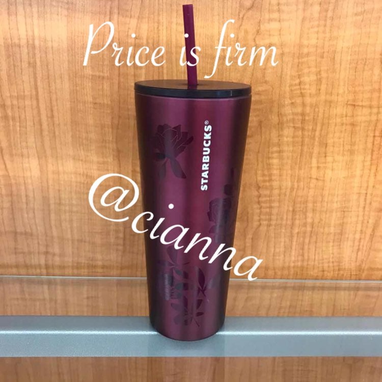 Starbucks Plum Rose Tumbler