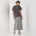 NWOT Ena Pelly Women’s Roza Slip Midi Skirt Black White - Size Small