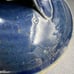 Handcrafted Lidded Stoneware Blue Orange Pottery Casserole Dish By Crystal