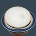Handcrafted Lidded Stoneware Blue Orange Pottery Casserole Dish By Crystal