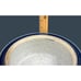 Handcrafted Lidded Stoneware Blue Orange Pottery Casserole Dish By Crystal