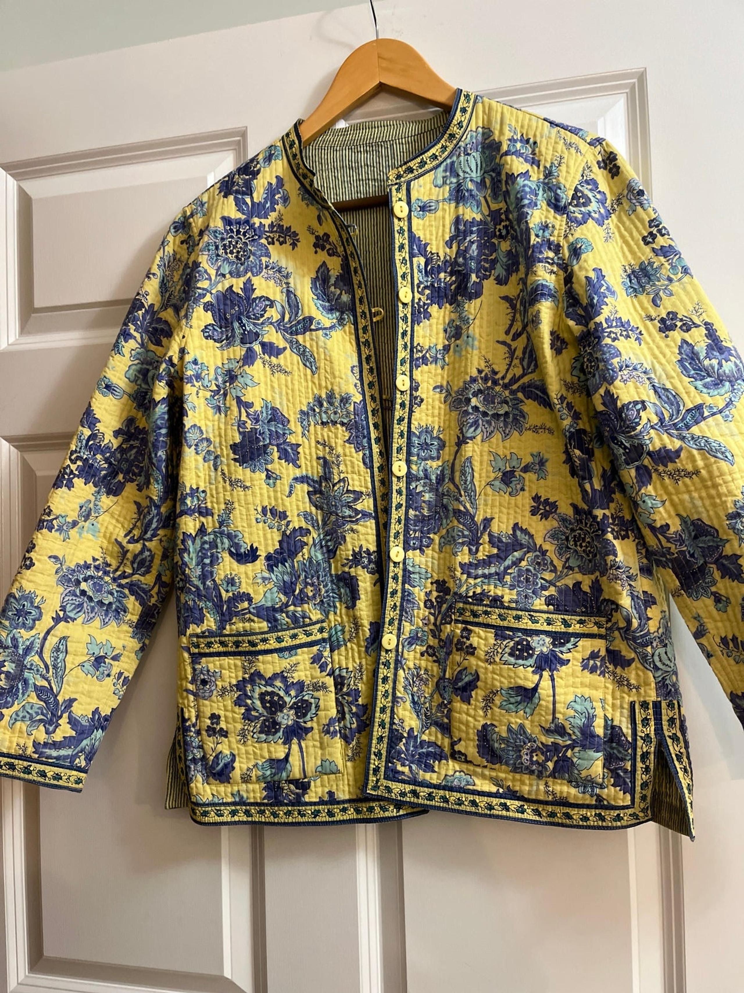 Reversible Cotton Quilt jacket- medium