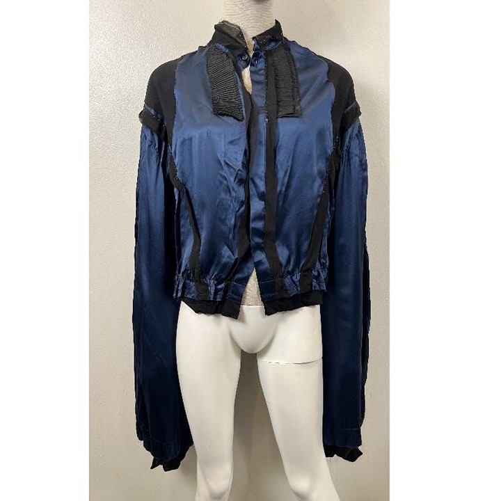 aere wrinkle acetate satin tunic with tags Tunic