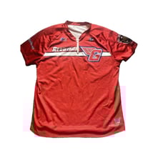 Greensboro Redwings Jersey Adult Large American Legion USA Flag Baseball Mens