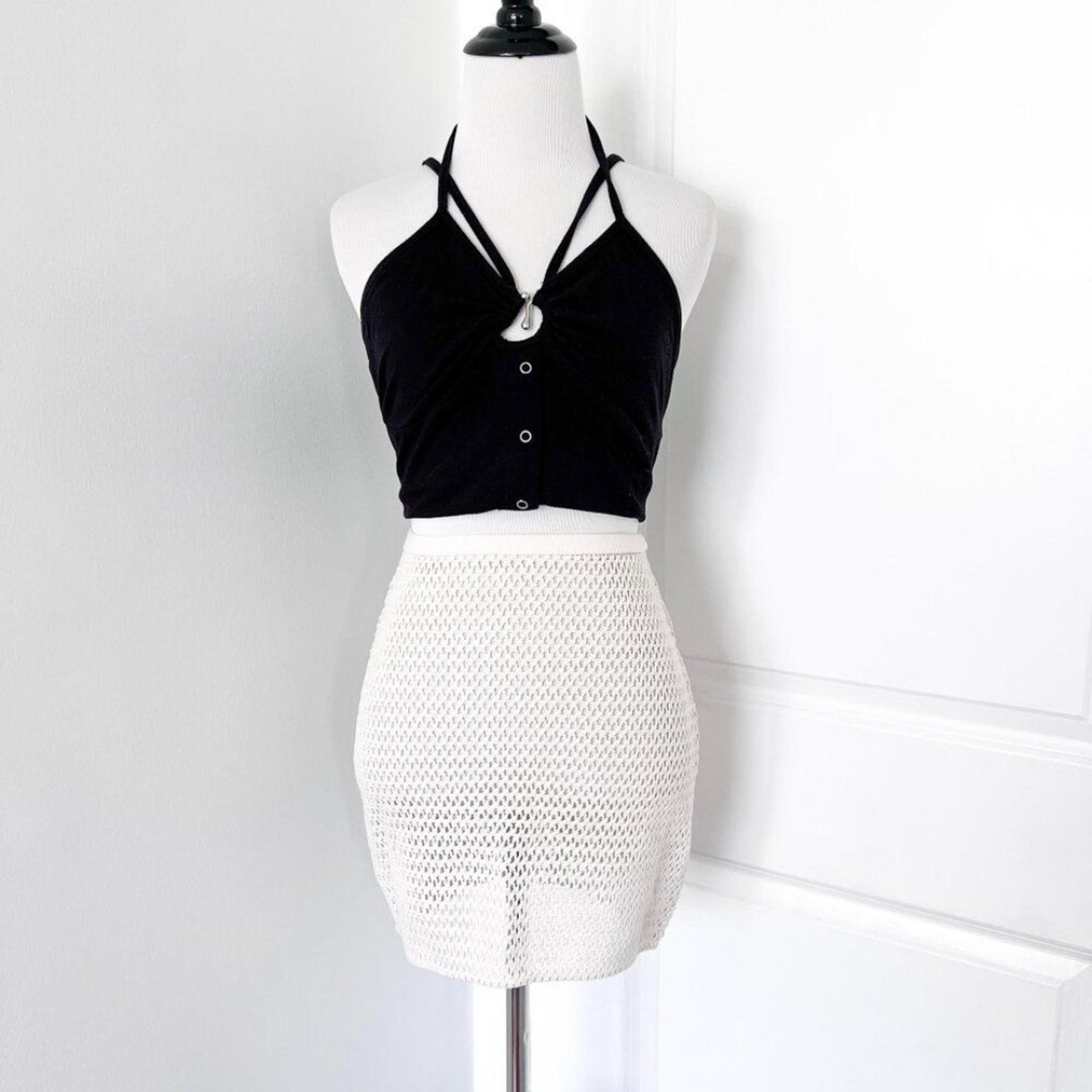 Madewell Knit Crochet Cover Up Skirt