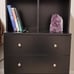 3 Drawer Dresser With Cubbies Storage - Black