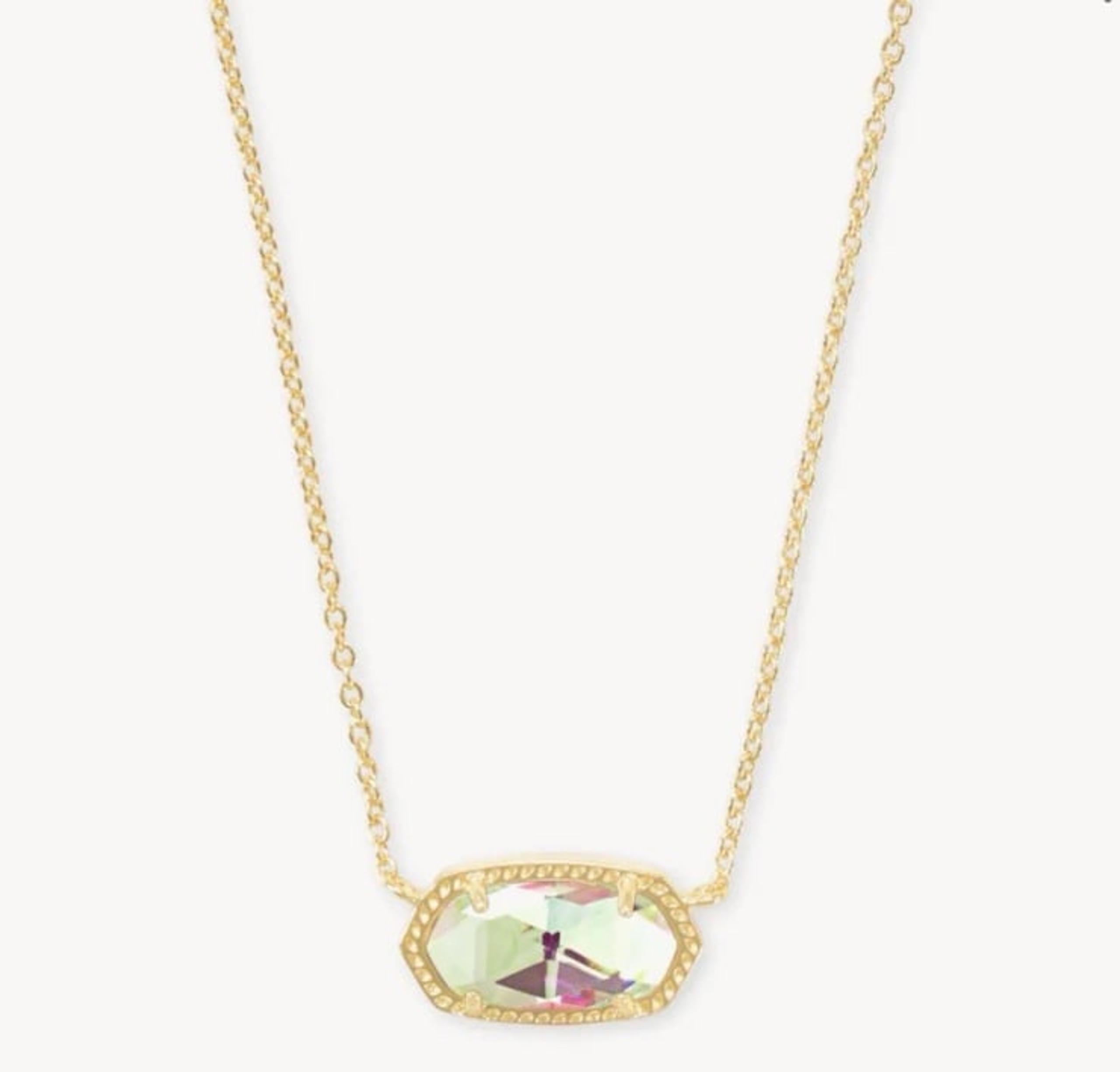 Kendra Scott Elisa Pendant Necklace for Women, Fashion Jewelry, 14k Gold-Plated