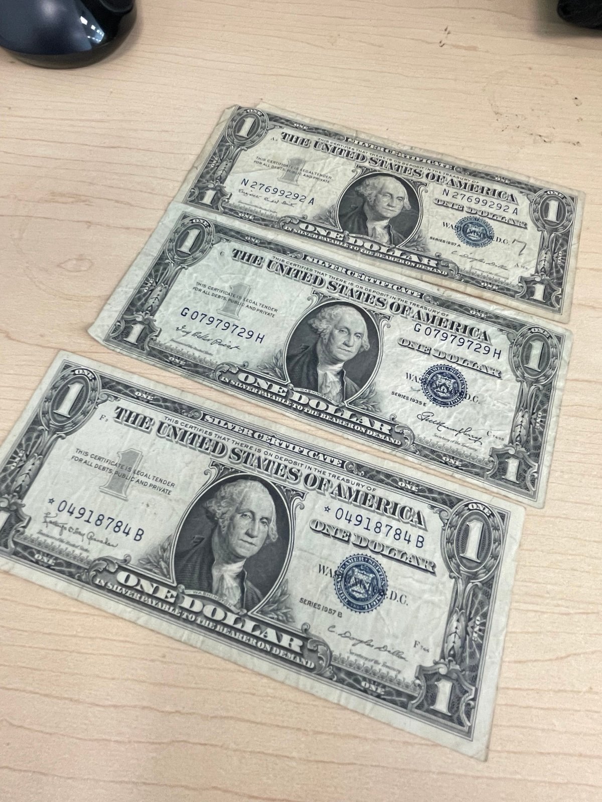 Silver certificate star note bill