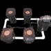 4-Plant (27-Gallon) RDWC Hydroponic System W/ 5.3-Gallon Main Control Reservoir