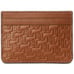 LAUREN RALPH LAUREN Debossed Monogram Small Leather Card Case Lauren Tan