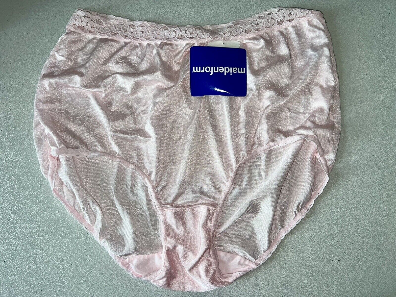 New Vtg Maidenform Wise Buys Pink Nylon Satin Silky Panties Underwear 9 #98PP