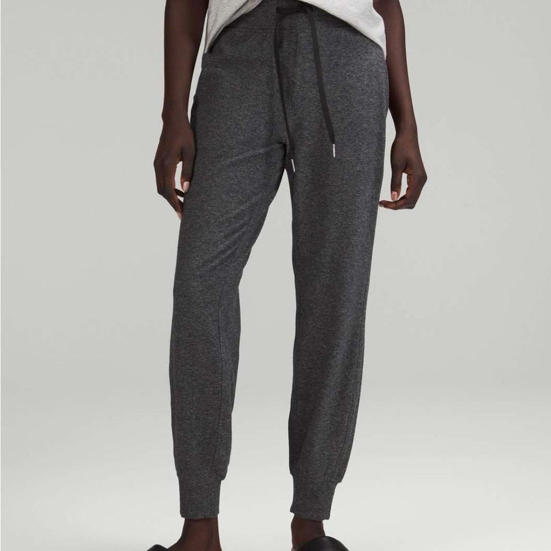 Lululemon Ready to Rulu High-Rise Cropped Jogger Black/Gray 10