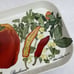 Mebel Melamine Trays Crimum Basilicum Red Pepper Made In Italy 11” Set Of 2