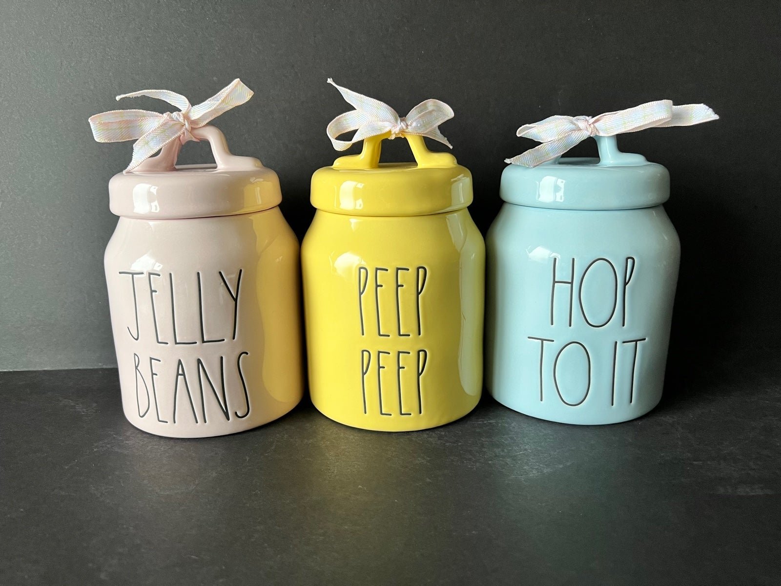Rae Dunn Easter Canister Set