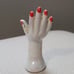 VINTAGE Ceramic French Hand Vase