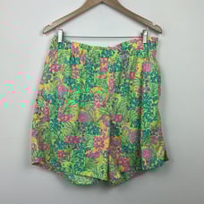 Vintage White Label Lilly Pulitzer Flamingo Print Boardshorts