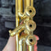 Bundy Trumpet Gold Tone 572908 With Case and Mouthpiece Musical Instrument