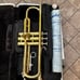 Bundy Trumpet Gold Tone 572908 With Case and Mouthpiece Musical Instrument