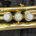 Bundy Trumpet Gold Tone 572908 With Case and Mouthpiece Musical Instrument
