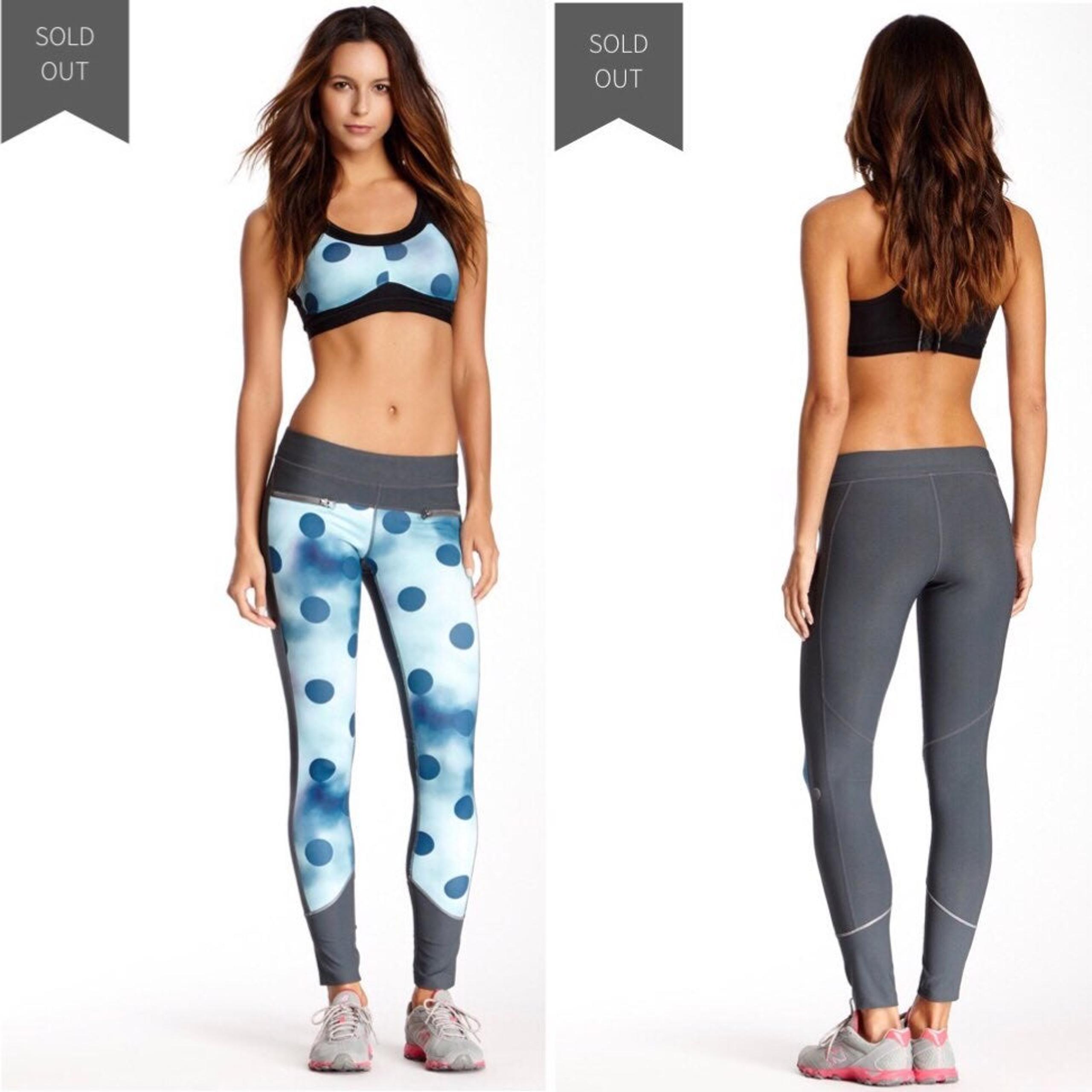 MPG Spree Blue Polka Dot Print Legging S
