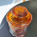 Vintage 1971-1989 New in Box Indiana Glass Tiara Sandwich Amber 7” Kitchen Stora