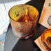 Vintage 1971-1989 New in Box Indiana Glass Tiara Sandwich Amber 7” Kitchen Stora