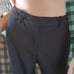 Maxou wide leg black slacks with obra gold detailing size 2