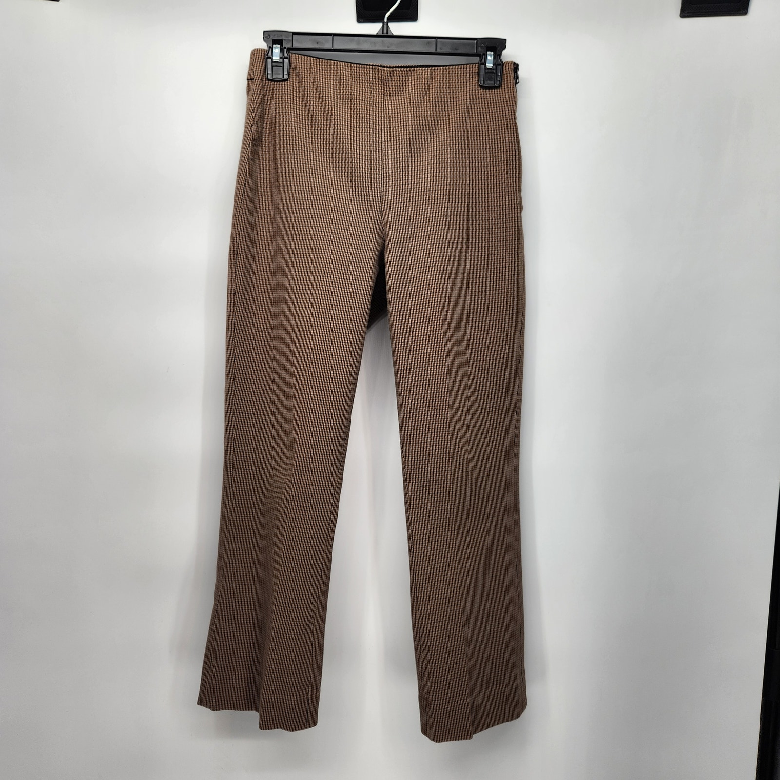 Everlane Brown Micro Plaid Cropped Work Academia Professor Pants Women's 2