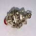 Rare Antique Victorian Silver Etruscan Peruzzi Fob Charm Pendant
