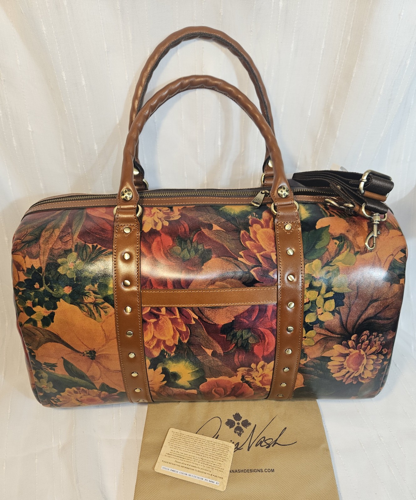 Multi/Tan Milano Weekender in Multicolor