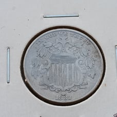 1882 shield nickel in extra fine condition