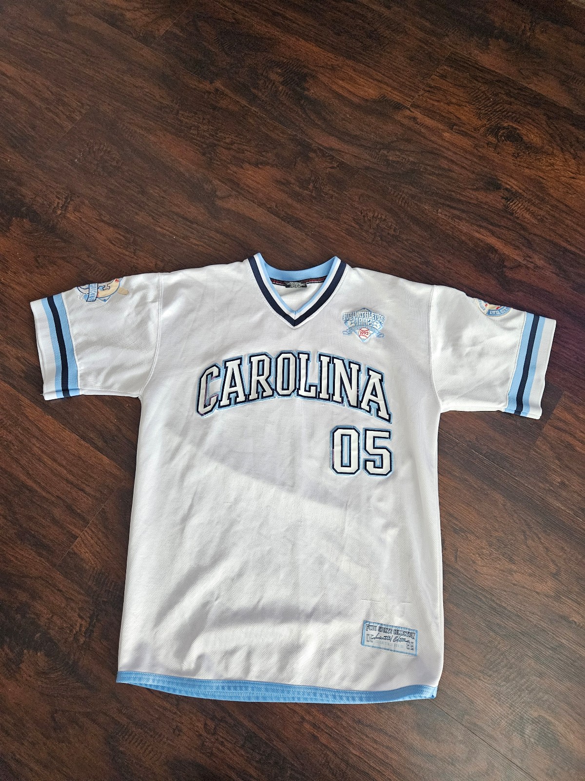Vintage FUBU City Series Carolina Blue #05 Pullover Jersey