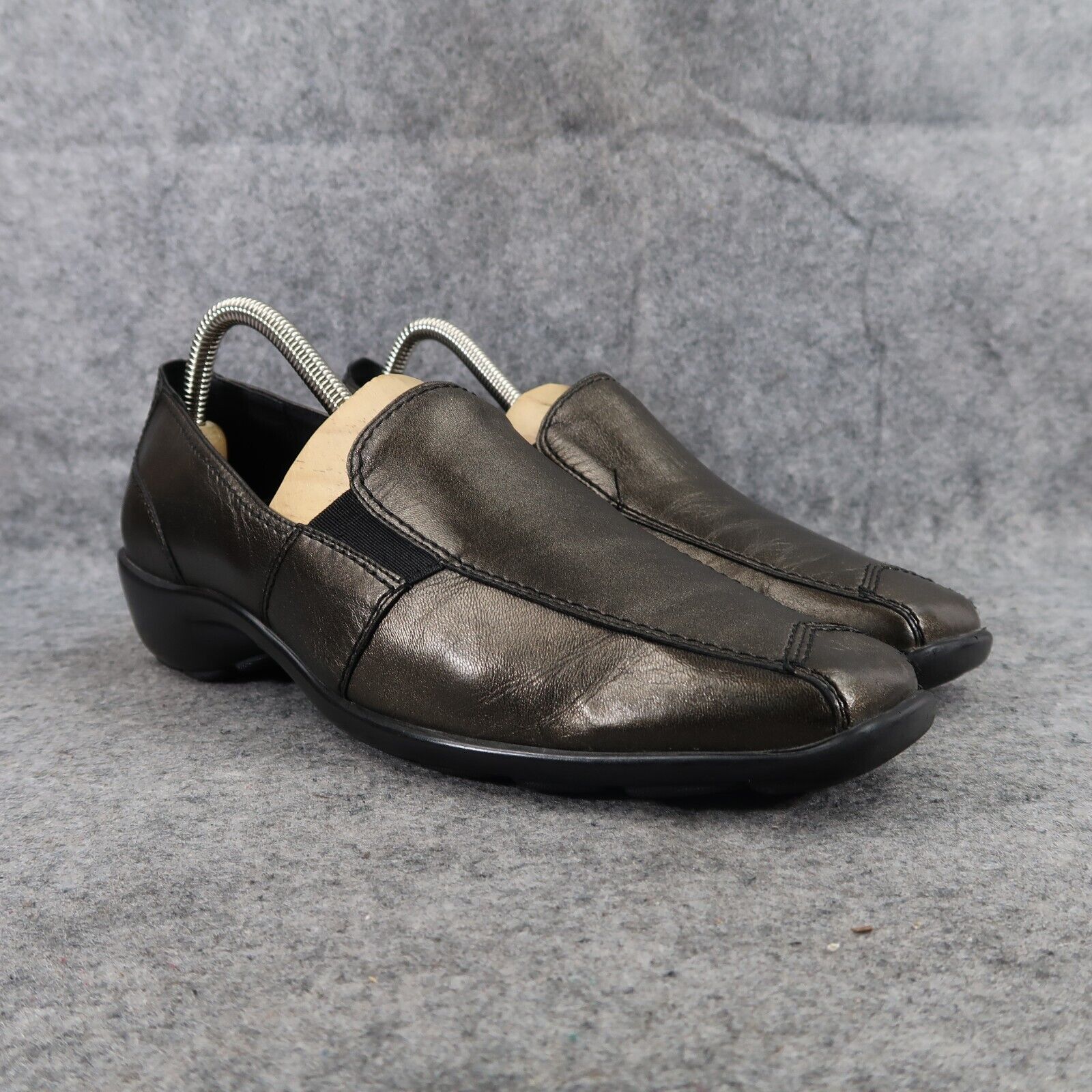 1803 Shoes Women 40 Fashion Slip On Loafer Nome Metallic Italian Leather Comfort