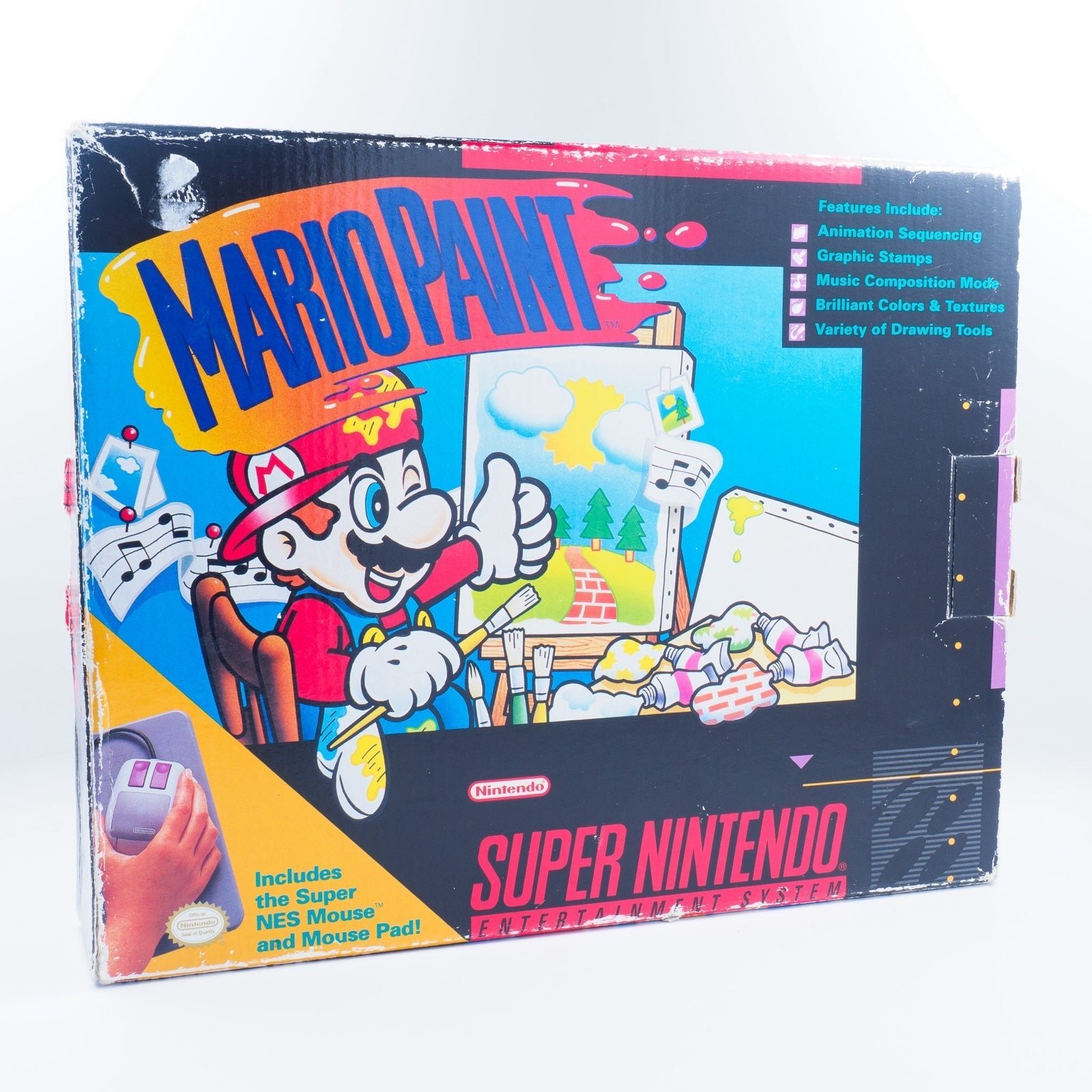Mario Paint (Cart, Box, Mouse and Pad, Manual) for Super Nintendo
