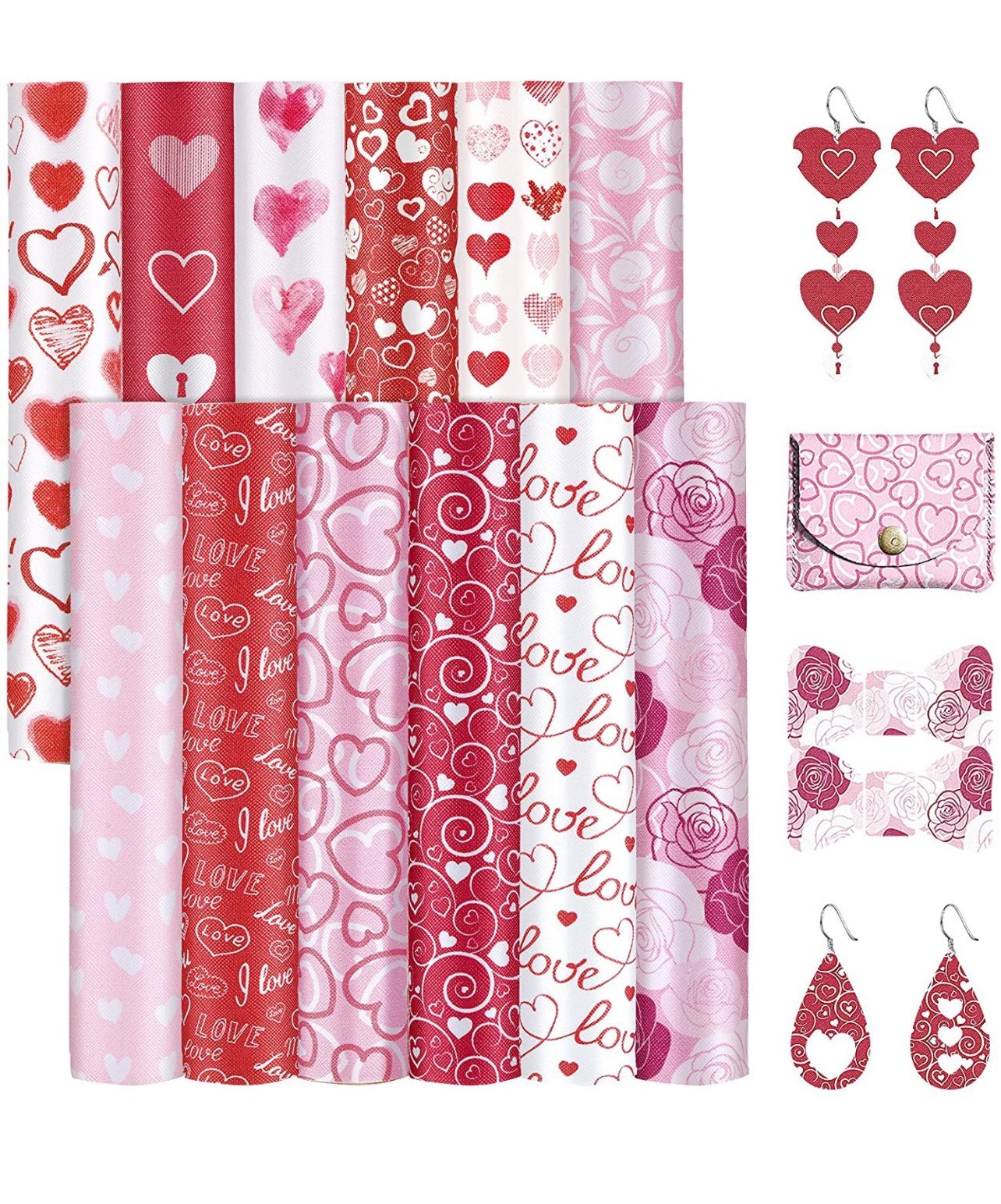 Valentine's Day Faux Leather 12 sheets