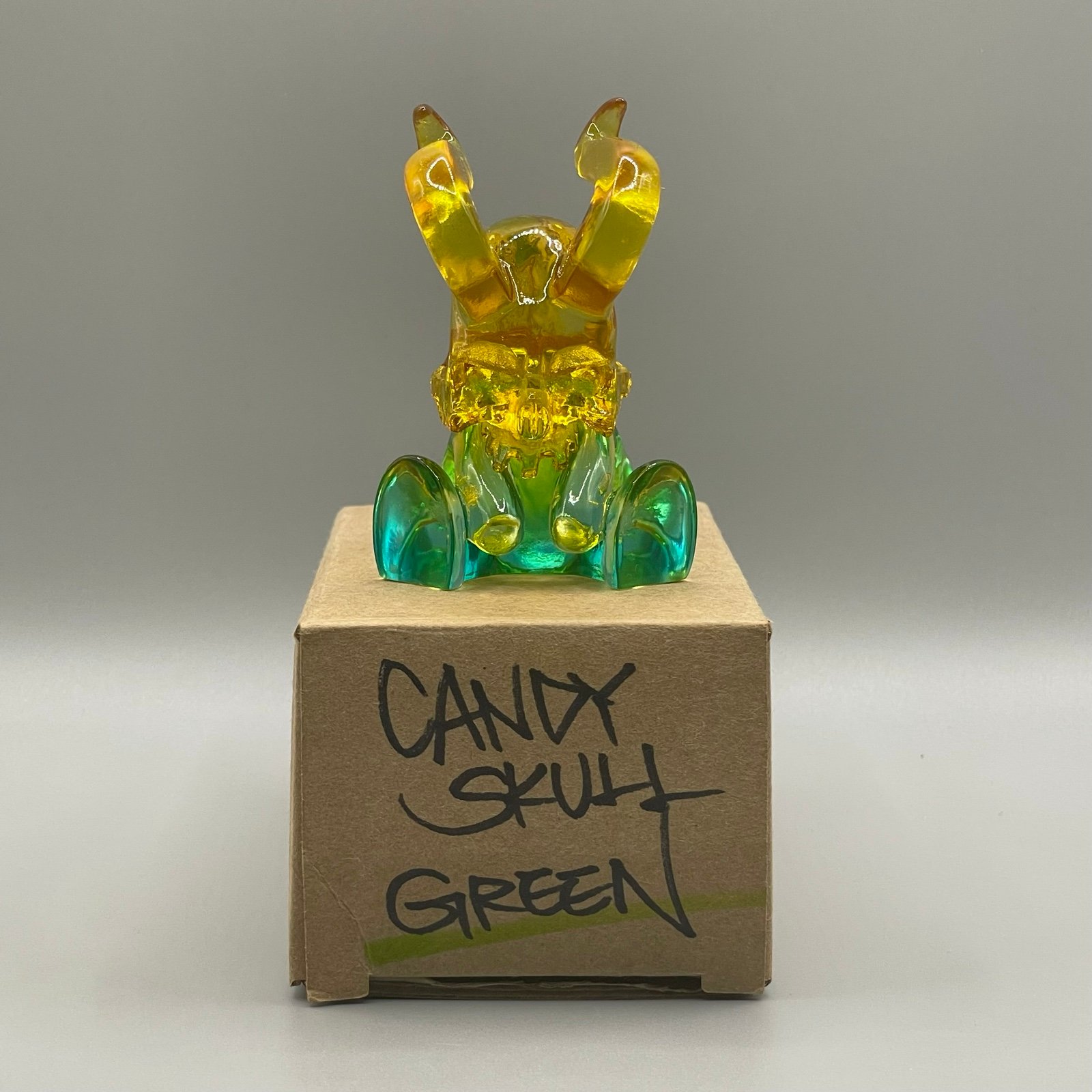 Skullman 13 Art Green Candy Hornskull