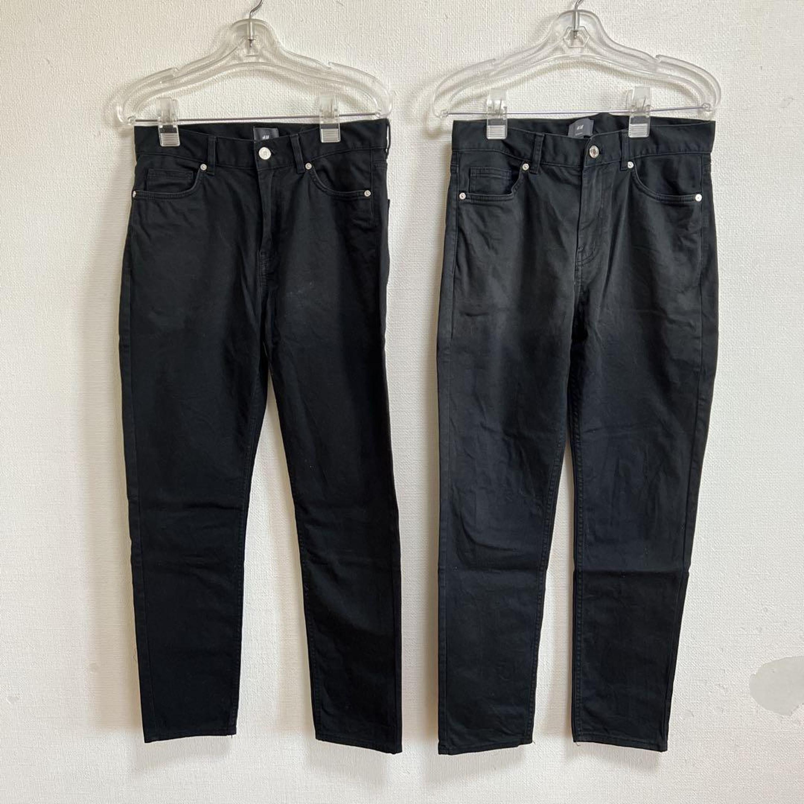 [Bottoms] 2: H&M Black Chino Pants x 2, Bundle Sale