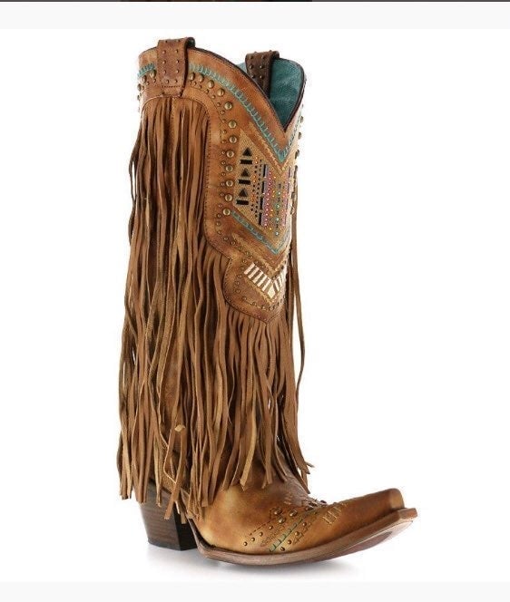 Corral Fringe Boots C2910 - size 9 NEW in box