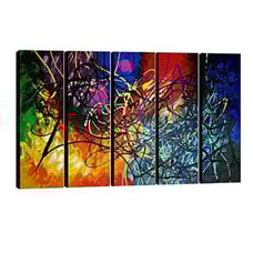 Abstract Heart Oil Paintings Set (5 pieces)
