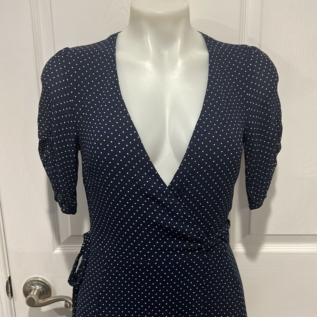 Reformation Monica Mini Wrap Dress Short Sleeve Snake Print