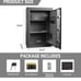 Secure Deluxe Home Security Safe with Dual Digital Keypad and Key Access